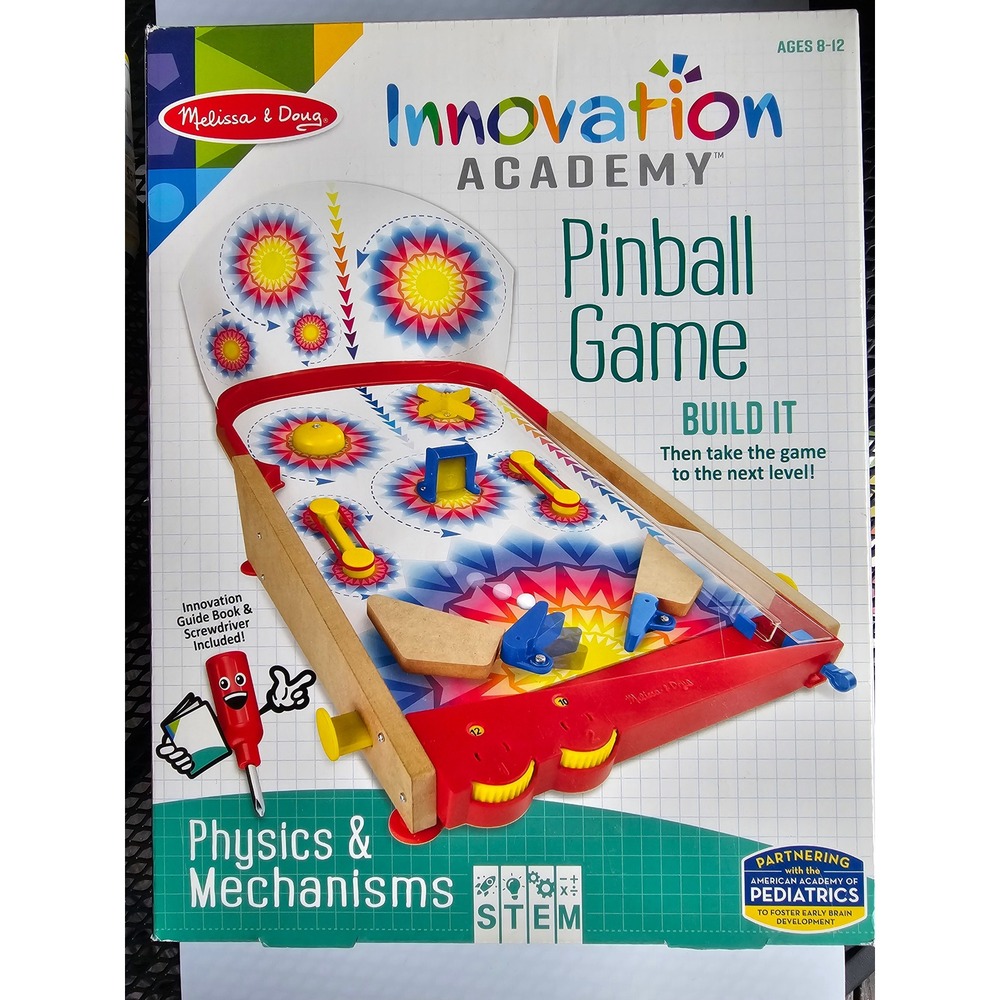 Melissa & Doug Innovation Academy Pinball Game STEM Build It Kit 30581 Ages 8-12